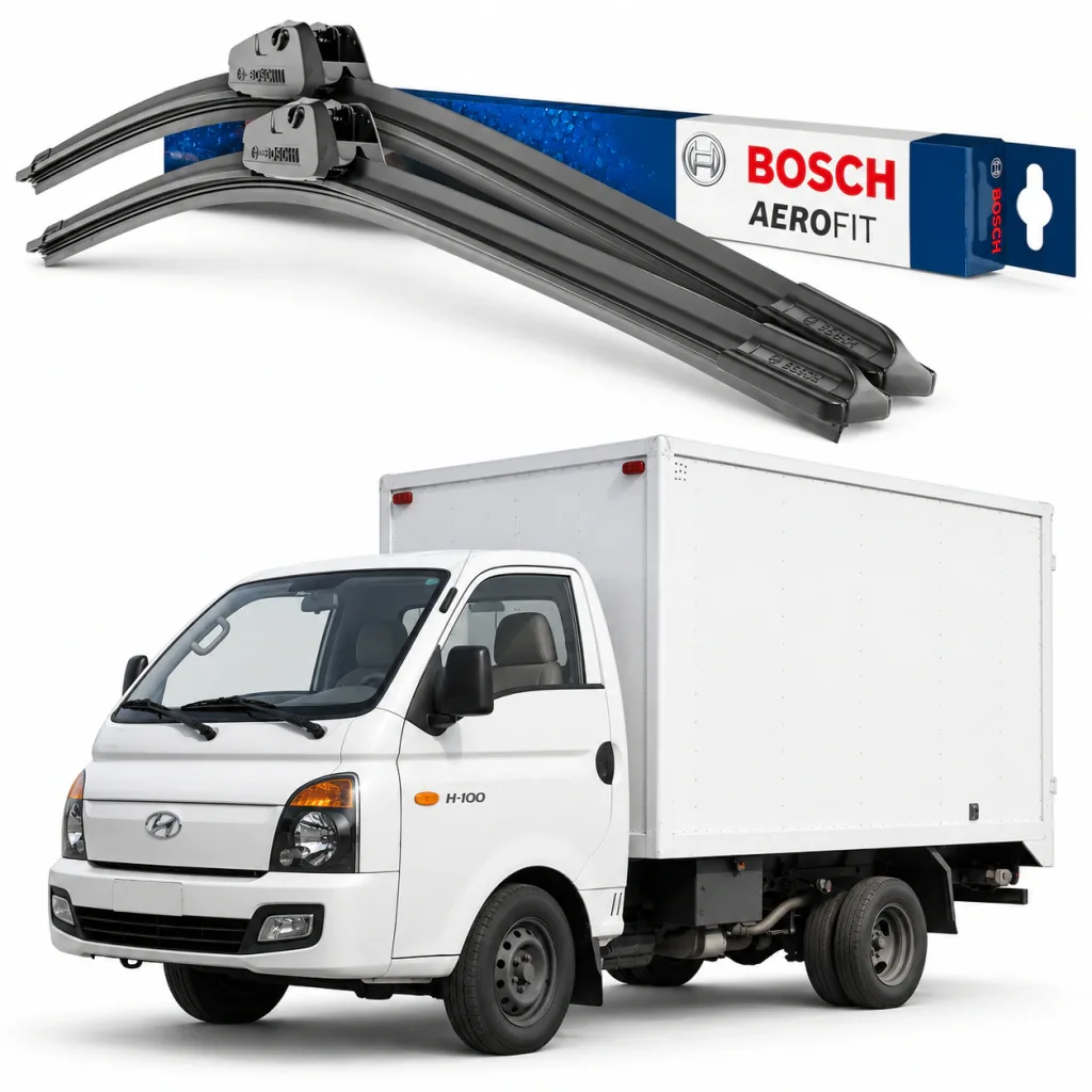 Par palhetas limpadoras de para-brisa Hyundai H100 Aerofit Bosch (18" / 18")