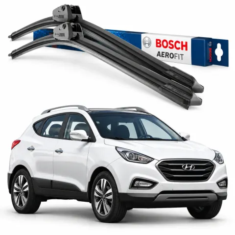 Par palhetas limpadoras de para-brisa Hyundai Ix35 Aerofit Bosch (24" / 16")
