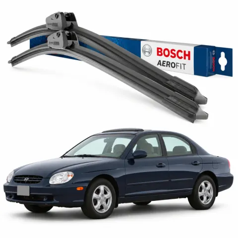 Par palhetas limpadoras de para-brisa Hyundai Sonata 1993 a 2001 Aerofit Bosch (20" / 20")