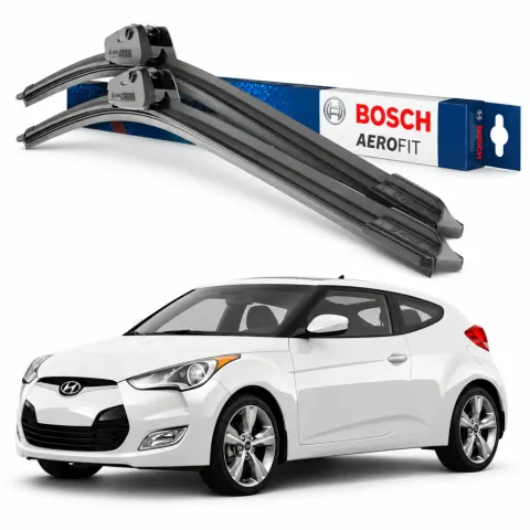 Par palhetas limpadoras de para-brisa Hyundai Veloster Aerofit Bosch (26" / 18")