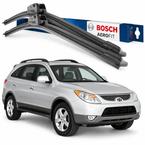 Par palhetas limpadoras de para-brisa Hyundai Veracruz 2007 a 2012 Aerotwin Bosch (24" / 20")