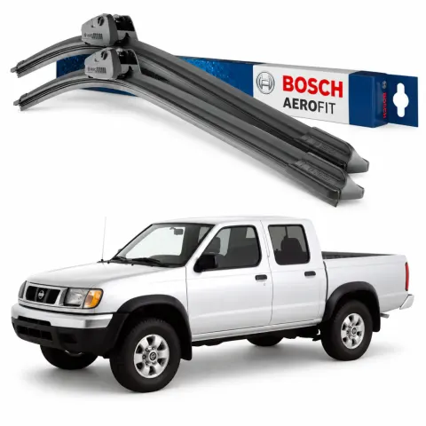 Par palhetas limpadoras de para-brisa Nissan Frontier 1997 a 2007 Aerofit Bosch (19" / 19")