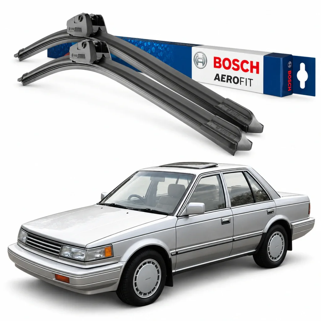 Par palhetas limpadoras de para-brisa Nissan Maxima 1988 a 1994 Aerofit Bosch (21" / 20")