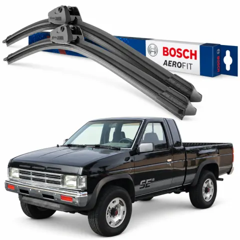 Par palhetas limpadoras de para-brisa Nissan Pick-Up D21 1987 a 1997 Aerofit Bosch (19" / 19")