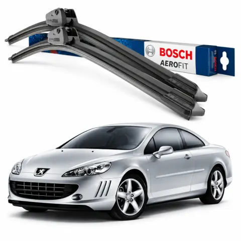Par palhetas limpadoras de para-brisa Peugeot 407 / 407 SW Aerotwin Bosch (28" / 28")