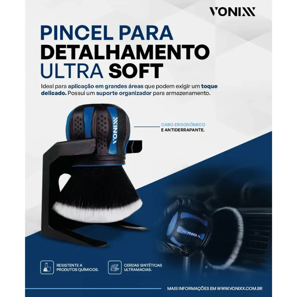 Pincel de detalhamento Ultra Soft Automotivo Vonixx — foto 2