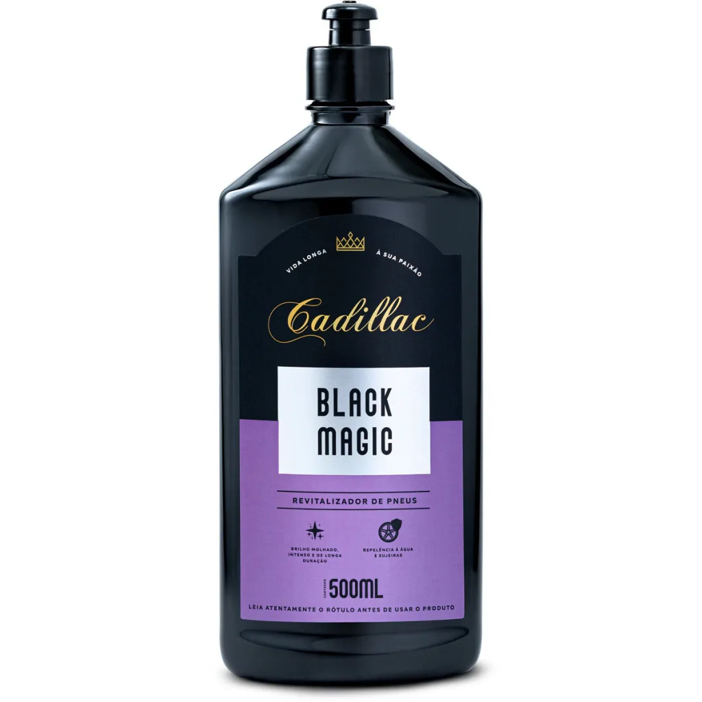 Pneu pretinho Black Magic Cadillac (500ml)