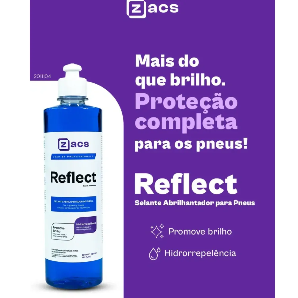 Pneu Pretinho Reflect Zacs (500ml) — foto 2