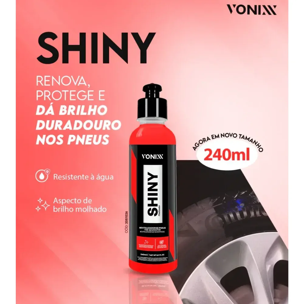 Pneu Pretinho Shiny Vonixx (240ml) — foto 2