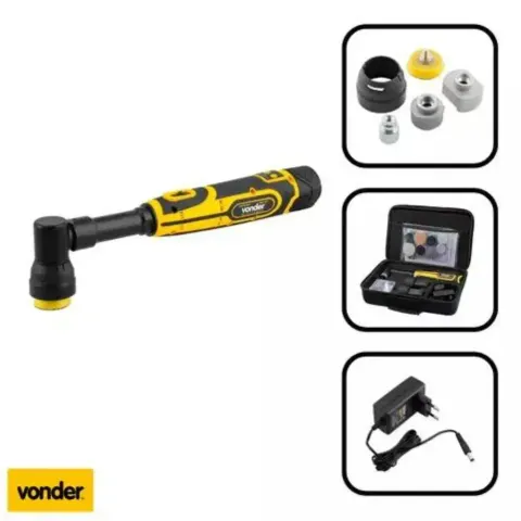 Politriz Mini Roto Orbital Vonder com Acessórios 12V (PMV 120)