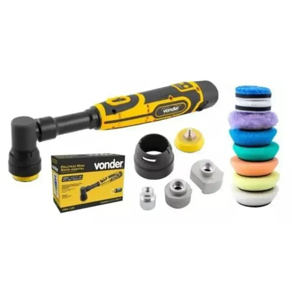 Politriz Mini Roto Orbital Vonder com Acessórios 12V (PMV 120) — foto 4