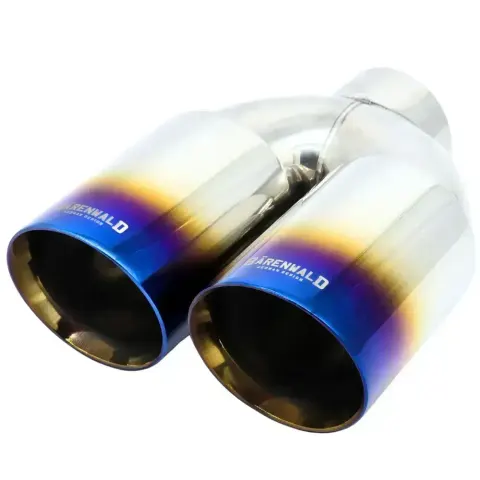 Ponteira Dupla Escapamento Em Inox Barenwald Mitte 3" Burned Tip