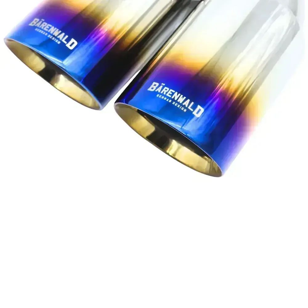 Ponteira Dupla Escapamento Em Inox Barenwald Mitte 3" Burned Tip — foto 3