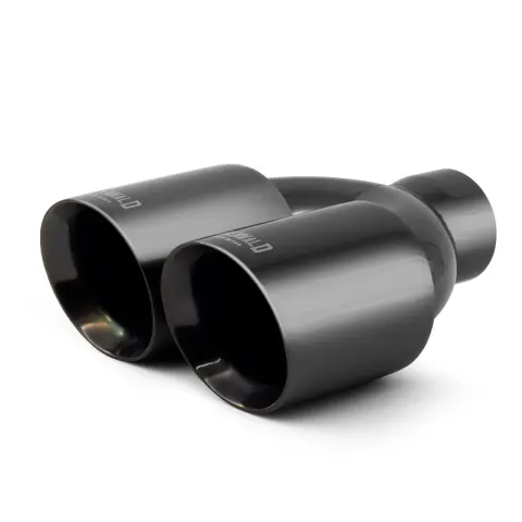 Ponteira Dupla Escapamento em Inox Bärenwald Mitte 3,5" Black Edition