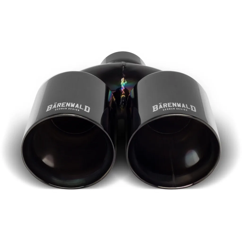 Ponteira Dupla Escapamento em Inox Bärenwald Mitte 3,5" Black Edition — foto 2