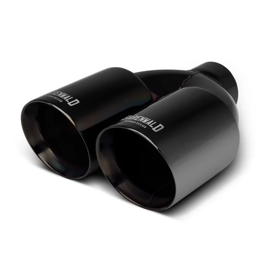 Ponteira Dupla Escapamento em Inox Bärenwald Mitte 3,5" Black Edition — foto 4