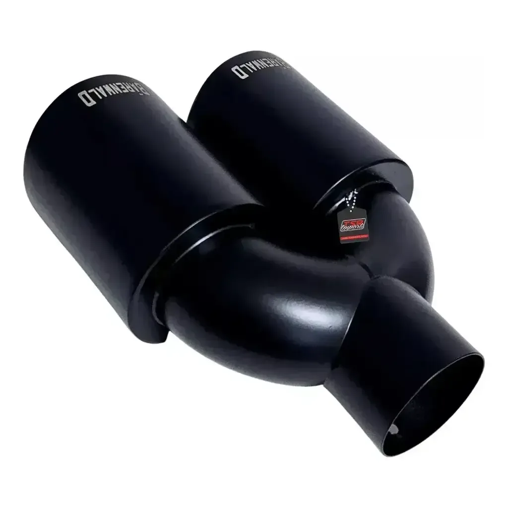 Ponteira Dupla Escapamento em Inox Bärenwald Mitte 3,5" Matte Black — foto 2