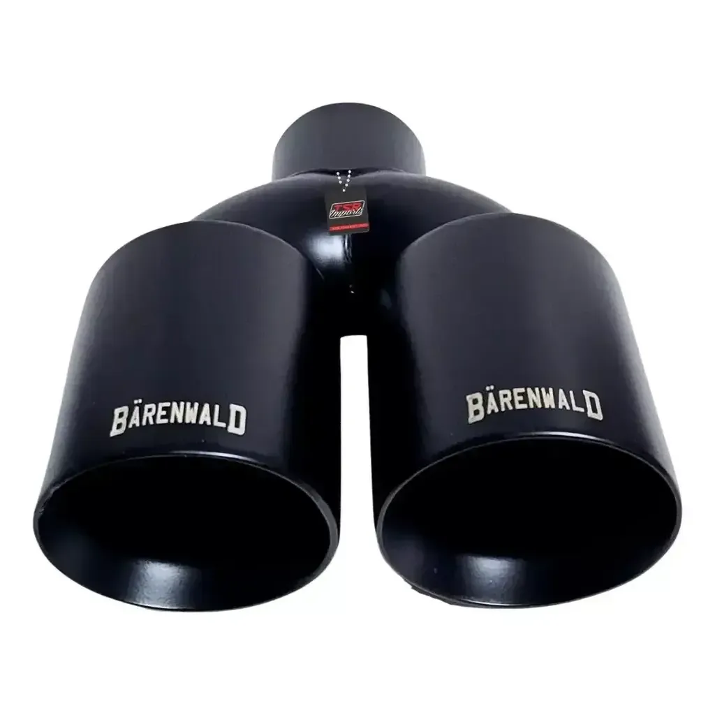 Ponteira Dupla Escapamento em Inox Bärenwald Mitte 3,5" Matte Black — foto 6