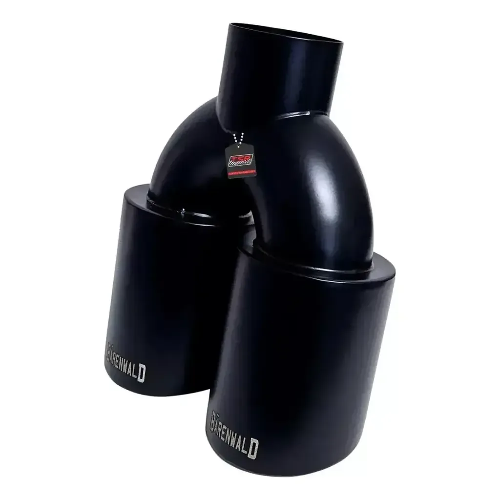 Ponteira Dupla Escapamento em Inox Bärenwald Mitte 3,5" Matte Black — foto 7