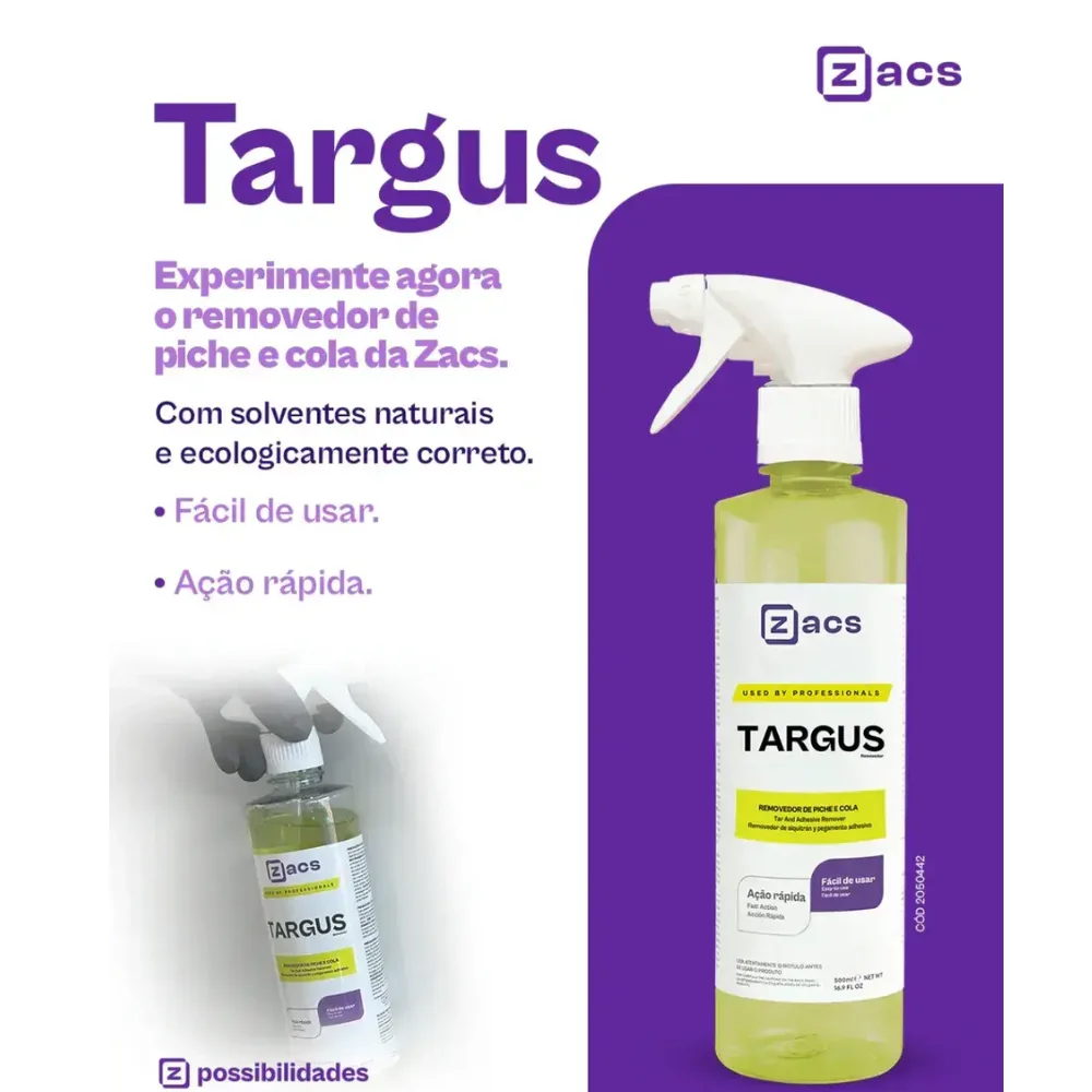 Removedor de piche e cola Targus Zacs (500ml) — foto 2