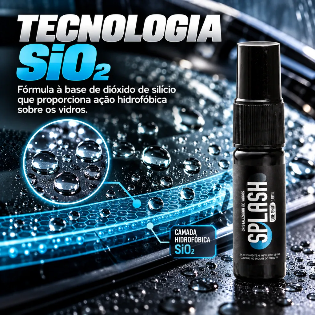 Repelente de Água Cristalizador de Vidros Cadillac Splash (10ml) — foto 5