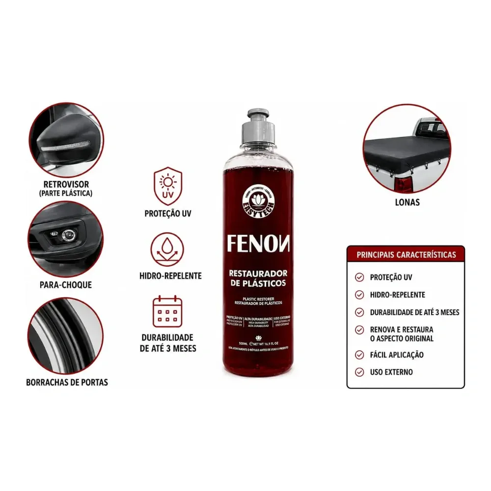 Restaurador de plásticos externos Fenon Easytech Shield (500ml) — foto 2