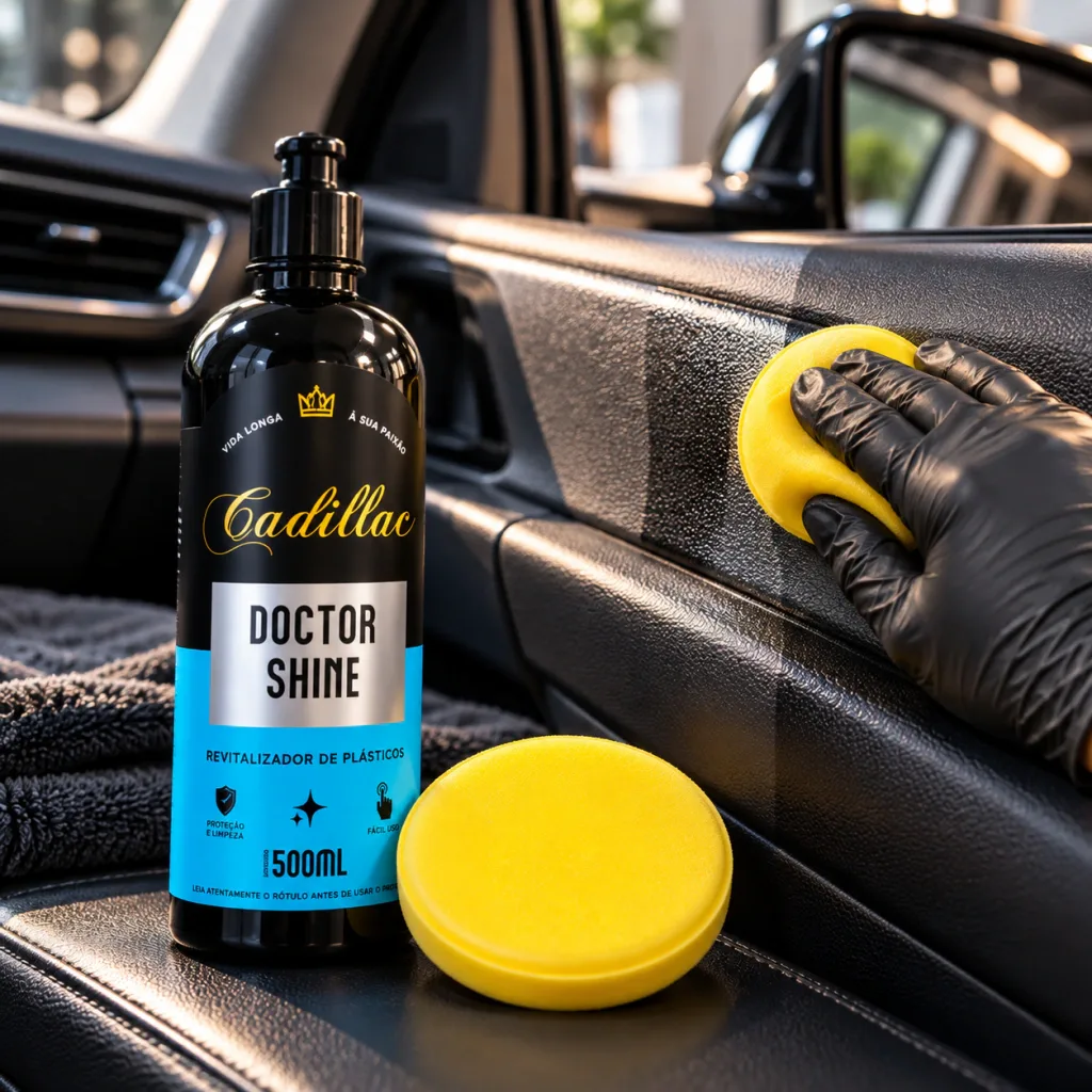 Revitalizador de plásticos Doctor Shine Cadillac 500ml + Aplicador — foto 3