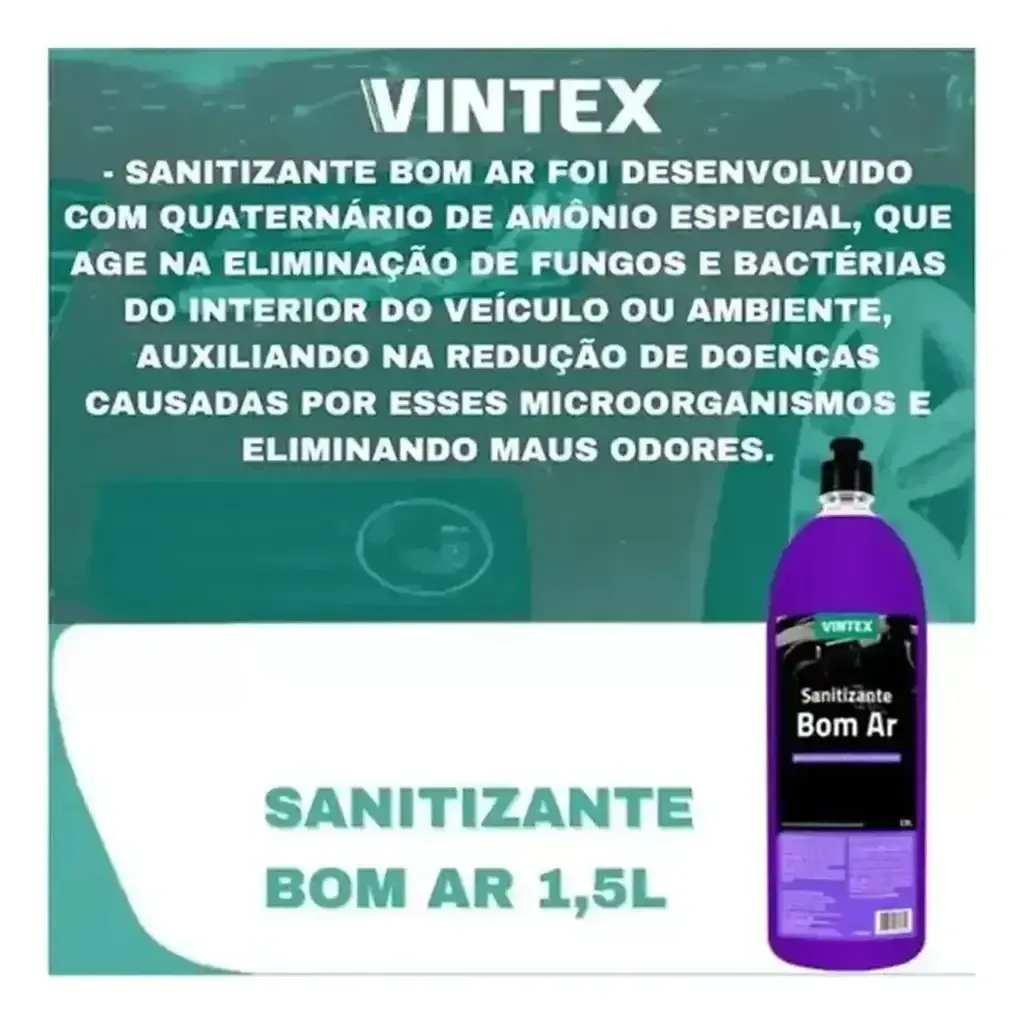 Sanitizante Bactericida Bom Ar Vintex (1,5 litro) — foto 5