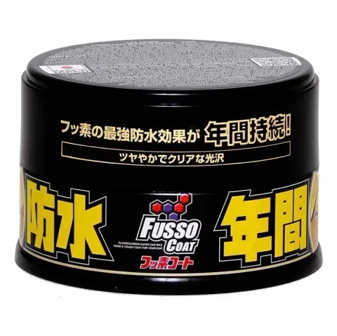 Selante em Cera Fusso Coat Black 12 meses Soft99 (200g) - Carros Escuros