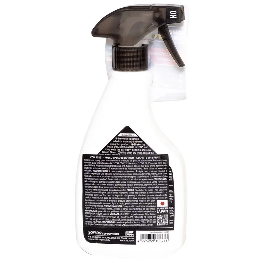 Selante em spray Fusso Speed Barrier Soft99 (500ml) — foto 2