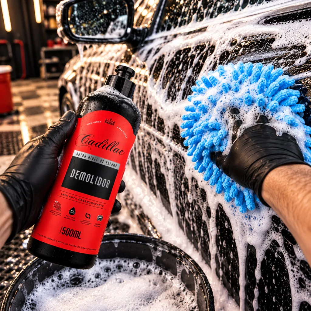 Shampoo Automotivo Demolidor Cadillac 500ml + Luva para Lavagem — foto 3