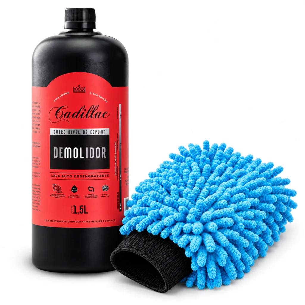 Shampoo Automotivo Demolidor Desengraxante Cadillac 1,5L + Luva para Lavagem — foto 2