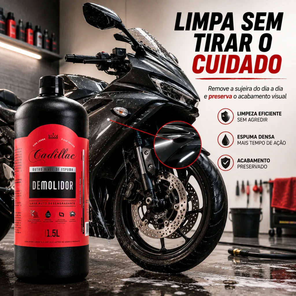Shampoo Automotivo Demolidor Desengraxante Cadillac 1,5L + Luva para Lavagem — foto 8