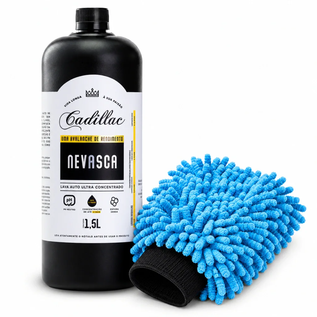 Shampoo Automotivo Nevasca Cadillac 1,5L + Luva para Lavagem — foto 7
