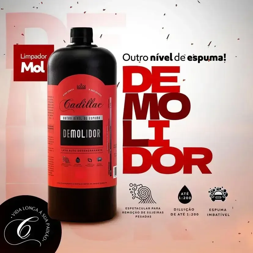 Shampoo Demolidor Desengraxante Cadillac (500ml) — foto 2