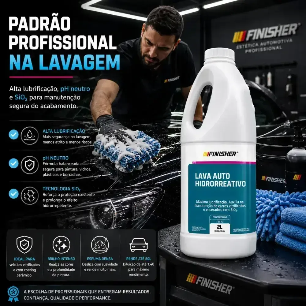 Shampoo Lava Auto Hidrorreativo Finisher (2L) — foto 3