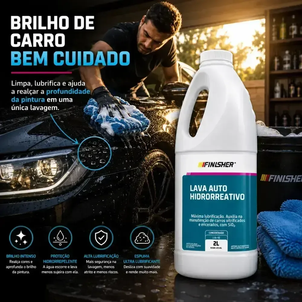 Shampoo Lava Auto Hidrorreativo Finisher (2L) — foto 4