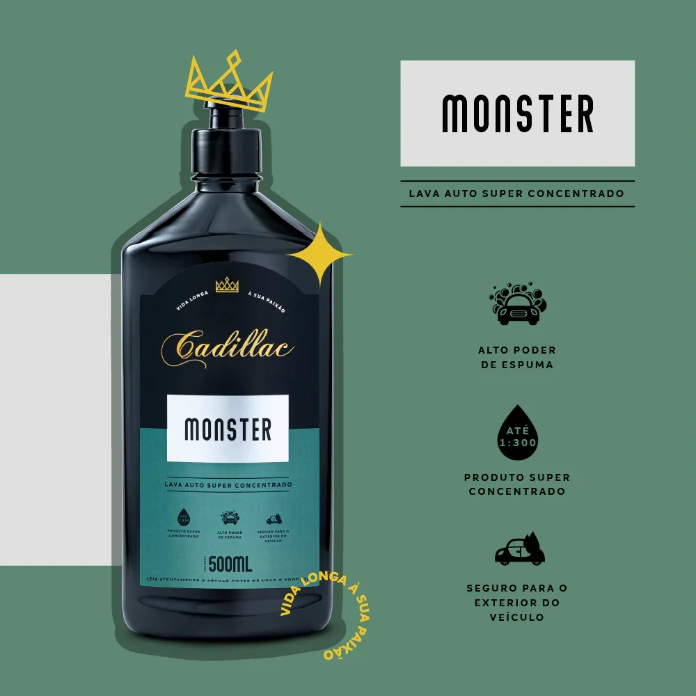 Shampoo Monster super concentrado Cadillac (500ml) — foto 2