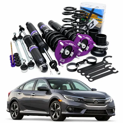 Suspensão Coilover D2 Racing Street Honda Civic G10 2016~2021