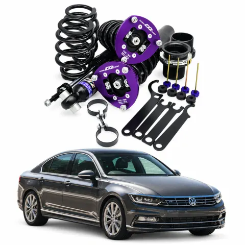 Suspensão Coilover D2 Racing Street Volkswagen Passat MK8 Sedan 2015+