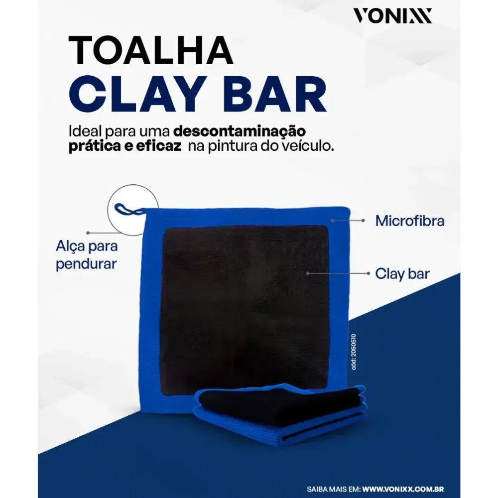 Toalha Claybar Colmeia Vonixx (29,5x30cm) — foto 2