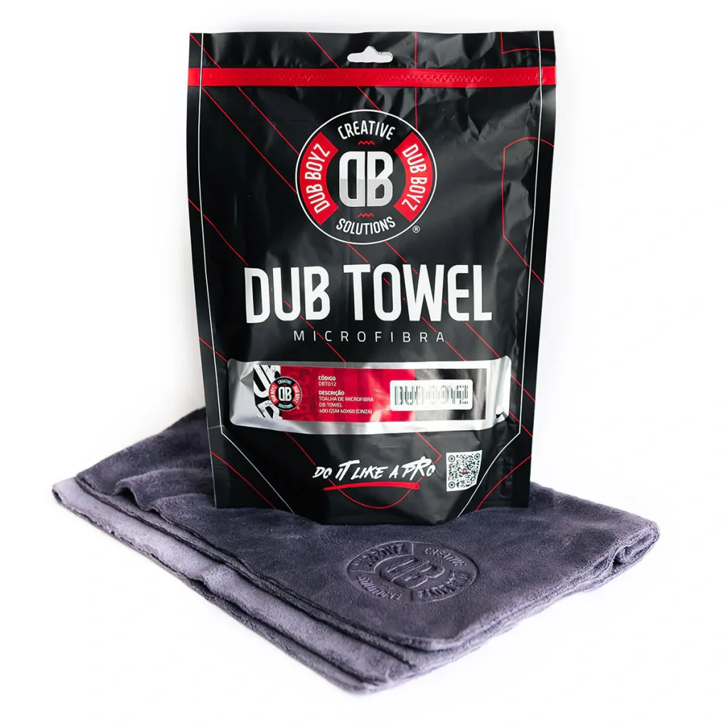 Toalha de microfibra Dub Towel 400GSM (40x60cm | cinza) — foto 7