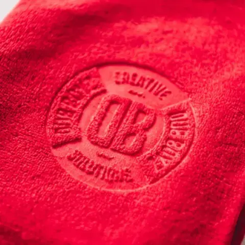 Toalha de microfibra Dub Towel 400GSM (40x60cm | vermelha)