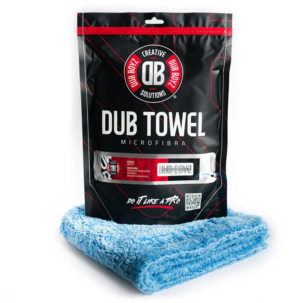 Toalha de microfibra Dub Towel 500GSM (40x40cm | azul)