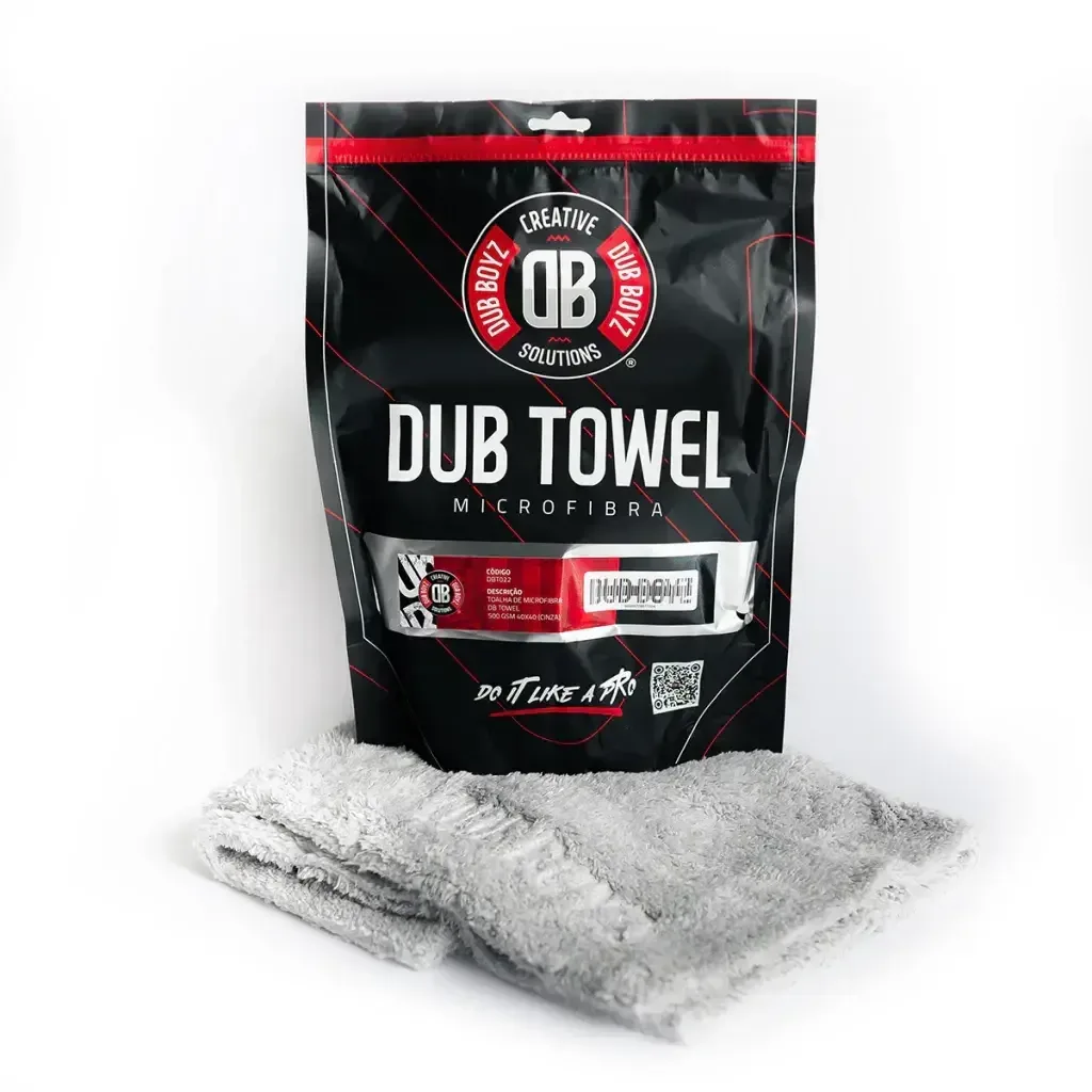 Toalha de microfibra Dub Towel 500GSM (40x40cm | cinza)