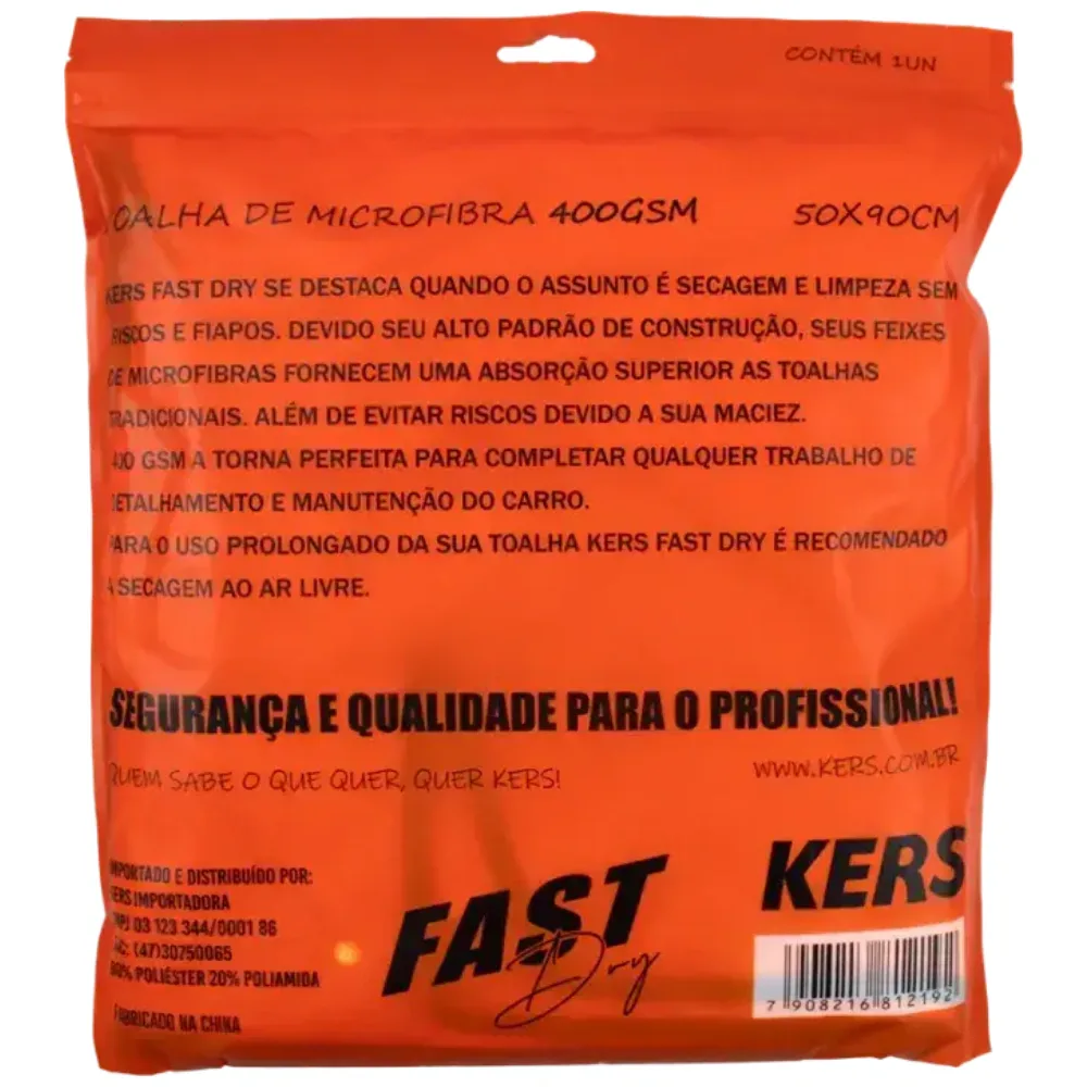 Toalha de secagem Fast Dry 400GSM Kers (50x90cm) — foto 5