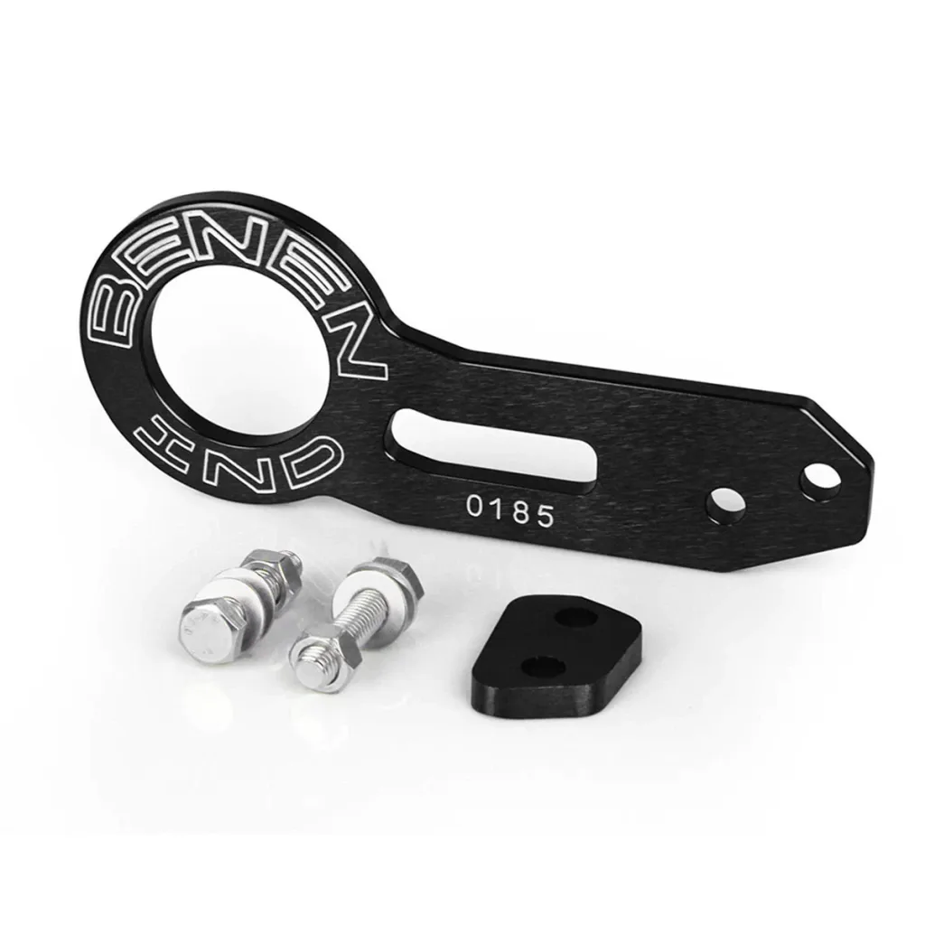 Tow Hook traseiro em alumínio Benen (preto)