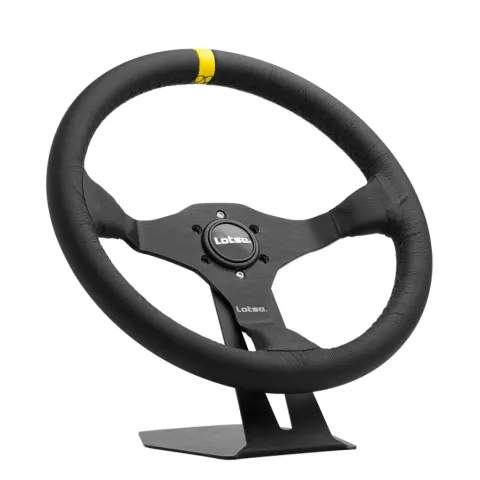 Volante Lotse Ring revestido em couro (tarja amarela)