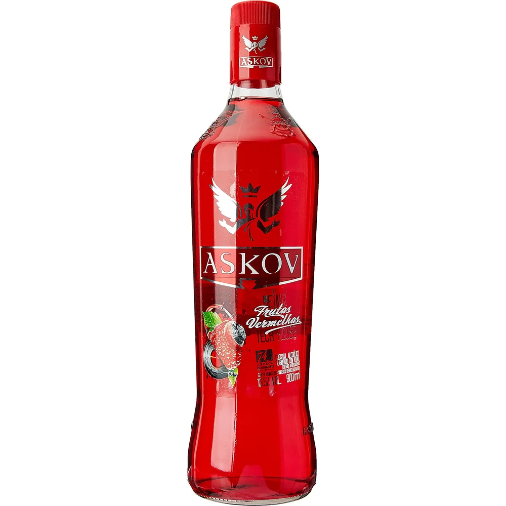 Askov Vodka Frutas Vermelhas 900 Ml