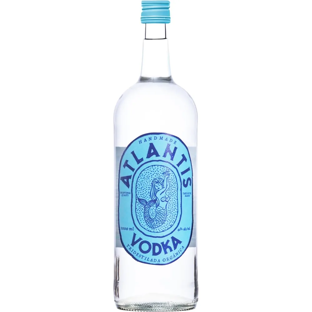Atlantis Vodka Orgânica 1L - Tridestilada